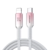 Kabel przewód Crystal-Clear Series 30W USB-C - iPhone Lightning 1.2m - biały