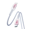  Kabel przewód Crystal-Clear Series 30W USB-C - iPhone Lightning 1.2m - biały - zdj. dodatkowe 2