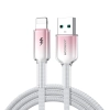 Kabel przewód Crystal-Clear Series 3A USB-A - iPhone Lightning 1.2m - biały