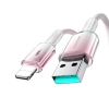  Kabel przewód Crystal-Clear Series 3A USB-A - iPhone Lightning 1.2m - biały - zdj. dodatkowe 1