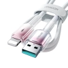  Kabel przewód Crystal-Clear Series 3A USB-A - iPhone Lightning 1.2m - biały - zdj. dodatkowe 4