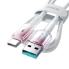  Kabel przewód Crystal-Clear Series 3A USB-A - USB-C 1.2m - biały - zdj. dodatkowe 4