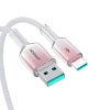  Kabel przewód Crystal-Clear Series 3A USB-A - USB-C 1.2m - biały - zdj. dodatkowe 6