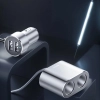  Rozdzielacz samochodowy 2x gniazdo zapalniczki 80W 2x USB-A 3.1A - srebrny - zdj. dodatkowe 6