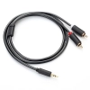  Kabel przewód audio 3.5mm minijack (męski) - 2RCA (męski) 3m - szary - zdj. dodatkowe 3