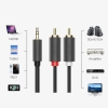  Kabel przewód audio 3.5mm minijack (męski) - 2RCA (męski) 3m - szary - zdj. dodatkowe 6