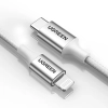  Kabel przewód USB-C - iPhone Lightning MFi 1m - srebrny - zdj. dodatkowe 2