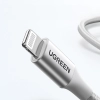  Kabel przewód USB-C - iPhone Lightning MFi 1m - srebrny - zdj. dodatkowe 5
