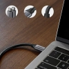  Kabel przewód USB-C 3.1 - USB-C 3.1 1.5m - szary - zdj. dodatkowe 6