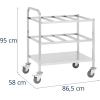  Wózek kelnerski transportowy na 24 pojemniki GN 1/6 do 450 kg - zdj. dodatkowe 4