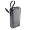  Powerbank 10000mAh PD30W z wbudowanym kablem USB-C - czarny - zdj. dodatkowe 1