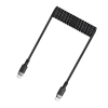  Kabel przewód spiralny USB-C - USB-C 480Mb/s 3A 1.2m - czarny - zdj. dodatkowe 1