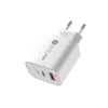  Ładowarka sieciowa 20W USB-A USB-C z kablem USB-C - iPhone Lightning 1m - biała - zdj. dodatkowe 1