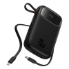  Powerbank QPow 2 20000mAh 30W z 2 wbudowanymi kablami USB-C - czarny - zdj. dodatkowe 3