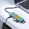  6w1 HUB adapter USB-C - HDMI USB-A USB-C PD czytnik SD TF - szary - zdj. dodatkowe 4