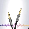  Kabel przewód audio AUX mini jack 3.5mm 3m - czarny - zdj. dodatkowe 1