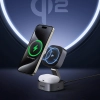  3w1 Ładowarka indukcyjna MagSafe Qi2 USB-C do telefonu słuchawek - czarna - zdj. dodatkowe 10