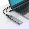  Kieszeń obudowa na dysk TCM2-C3 M.2 NVME na USB-C 10Gb/s - szaro-przezroczysta - zdj. dodatkowe 2