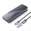 Kieszeń obudowa na dysk CNM2-G20 M.2 NVME USB-C 20Gb/s - szara