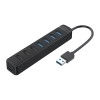  Hub rozdzielacz TWU32-4A USB-A - USB-A USB-C 5V/3A - czarny - zdj. dodatkowe 3