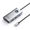 Hub PW11-5P rozdzielacz USB-C na USB-A USB-C PD HDMI - szary