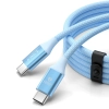 Kabel przewód CDX 100W 5A Power Delivery USB-C 1m - niebieski