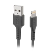 Kabel przewód z certyfikatem MFi USB-A - iPhone Lightning 1m - czarny