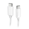 Kabel przewód w oplocie USB-C 60W 1.5m - szary