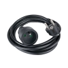  Przedłużacz elektryczny z uziemieniem 1 gniazdo 2m - czarny - zdj. dodatkowe 1