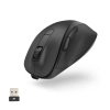 Myszka bezprzewodowa MW-500 V2 z akumulatorem - czarna