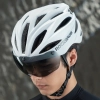  Kask rowerowy z szybką odpinanymi okularami z filtrem UV unisex - czarno brązowy - zdj. dodatkowe 6