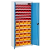 Szafa warsztatowa spawana z pojemnikami na śruby części 75x30x165cm ZESTAW 72 elem.