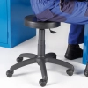  Stołek taboret obrotowy roboczy warsztatowy na podstawie jezdnej - zdj. dodatkowe 3