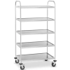  Wózek kelnerski cateringowy 5-półkowy ze stali nierdzewnej do gastronomii RCSW-5.1 - zdj. dodatkowe 1