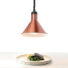  Lampa do podgrzewania potraw - wisząca stożkowa miedziana 250W - zdj. dodatkowe 2