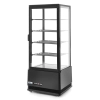  Witryna chłodnicza cukiernicza 4 półki 98L LED - czarna - zdj. dodatkowe 1