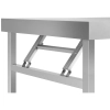  Stół ze stali nierdzewnej kuchenny składany 120 x 60 cm - zdj. dodatkowe 2