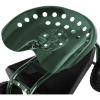  Siedzisko na kółkach do prac ogrodowych zbioru truskawek z półką do 150 kg zielony - zdj. dodatkowe 2