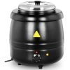  Kociołek termos do zupy elektryczny ze stali nierdzewnej cool-touch 400 W 10 l 35-80C czarny - zdj. dodatkowe 1
