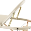  Stół łóżko do masażu przenośne składane z drewnianym stelażem Colmar Beige do 227 kg beżowe - zdj. dodatkowe 3