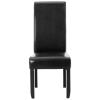  Krzesło tapicerowane do jadalni salonu EKOSKÓRA 2 szt. CZARNE - zdj. dodatkowe 4