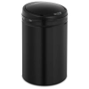  Kosz na śmieci automatyczny bezdotykowy z pojemnikiem i czujnikiem ruchu zasięg 30 cm 30 l CZARNY - zdj. dodatkowe 1