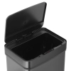  Kosz na śmieci automatyczny bezdotykowy prostokątny z czujnikiem ruchu 30 cm 50 l CZARNY - zdj. dodatkowe 2