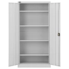  Szafa biurowa metalowa na dokumenty 4 półki z drzwiami uchylnymi wys. 180 cm SZARA - zdj. dodatkowe 5