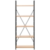  Regał na książki dekoracje loftowy industrialny maks. 150 kg 5 PÓŁEK - zdj. dodatkowe 4