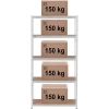  Regał magazynowy metalowy 5 półek 750 kg 100 x 50 x 197 cm szary - zdj. dodatkowe 5