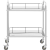  Wózek laboratoryjny zabiegowy STAL 2 półki 2 uchwyty 71 x 42 x 86 cm - zdj. dodatkowe 1