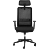  Krzesło fotel biurowy ergonomiczny z oparciem siatkowym zagłówkiem i wieszakiem wys. 40-50 cm - zdj. dodatkowe 5