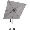  Parasol ogrodowy na wysięgniku kwadratowy 250 x 250 cm ciemnoszary - zdj. dodatkowe 6
