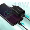  Szybka ładowarka sieciowa QuickCharge 3.0 18W 3A + kabel USB 1m czarny - zdj. dodatkowe 7